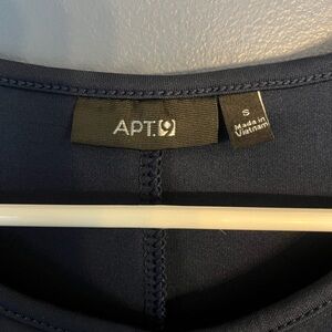 Apt 9, navy blue and white nautical dress with pockets.